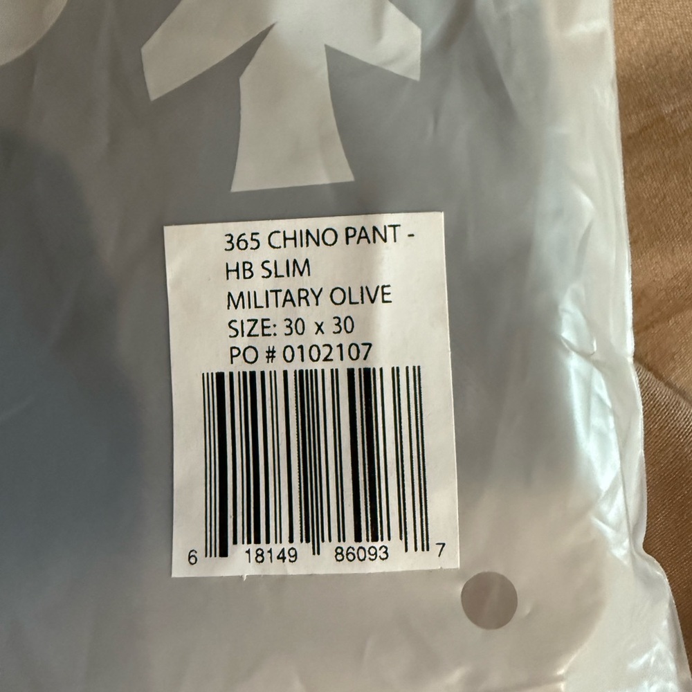 Flint and Tinder Men's 365 Chino Pant 30x30, Olive - NEW - Picture 4 of 4